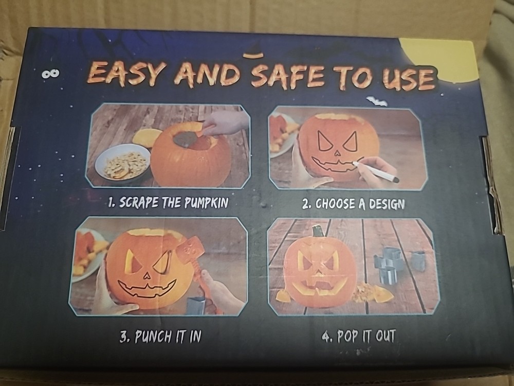 Pumpkin 14pcs Carving Tool Kit With Scraper And Hammer