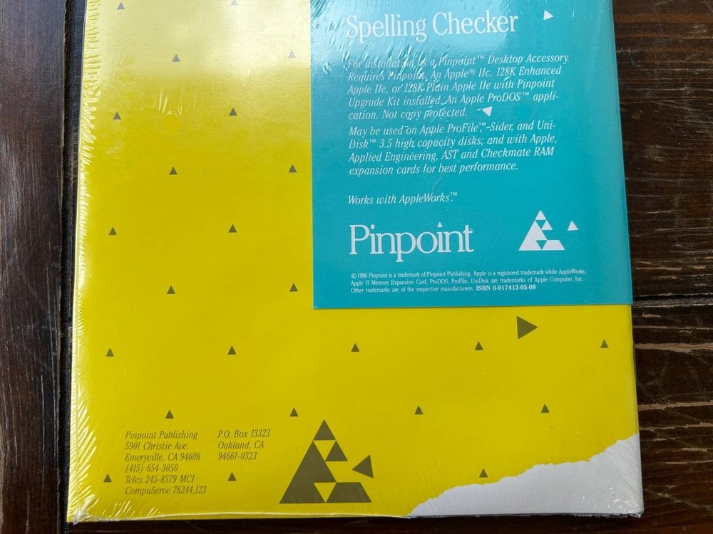 Pinpoint Spelling Checker for Macintosh