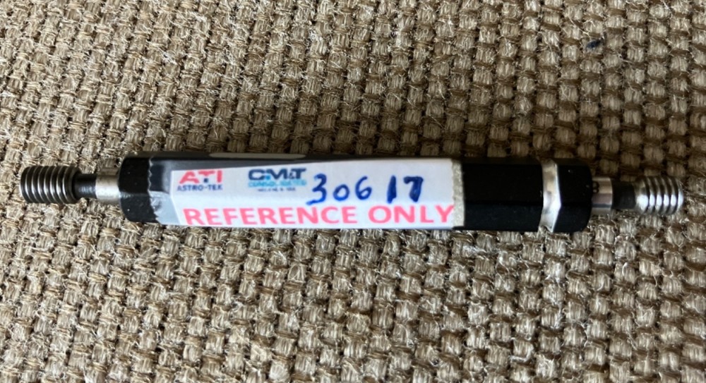 8 36 UNF 2B THREAD PLUG GAGE #8 .164 GO NO GO