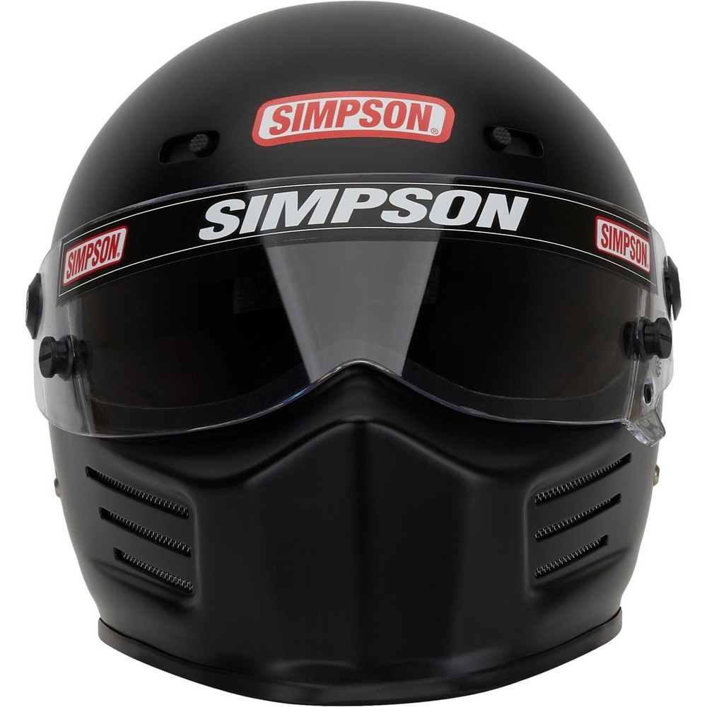 Simpson SA2020 Super Bandit Helmet, Matte Black, Large
