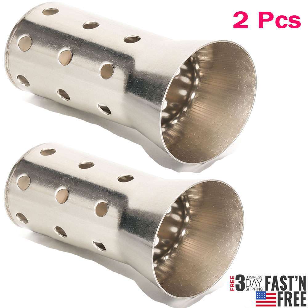 2Pcs Universal Motorcycle Exhaust Pipe Muffler Insert Baffle DB Killer Silencer