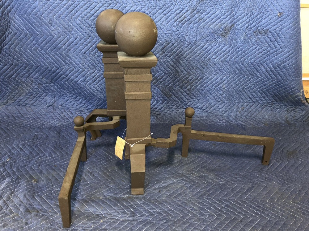 Cannonball Fireplace Andirons