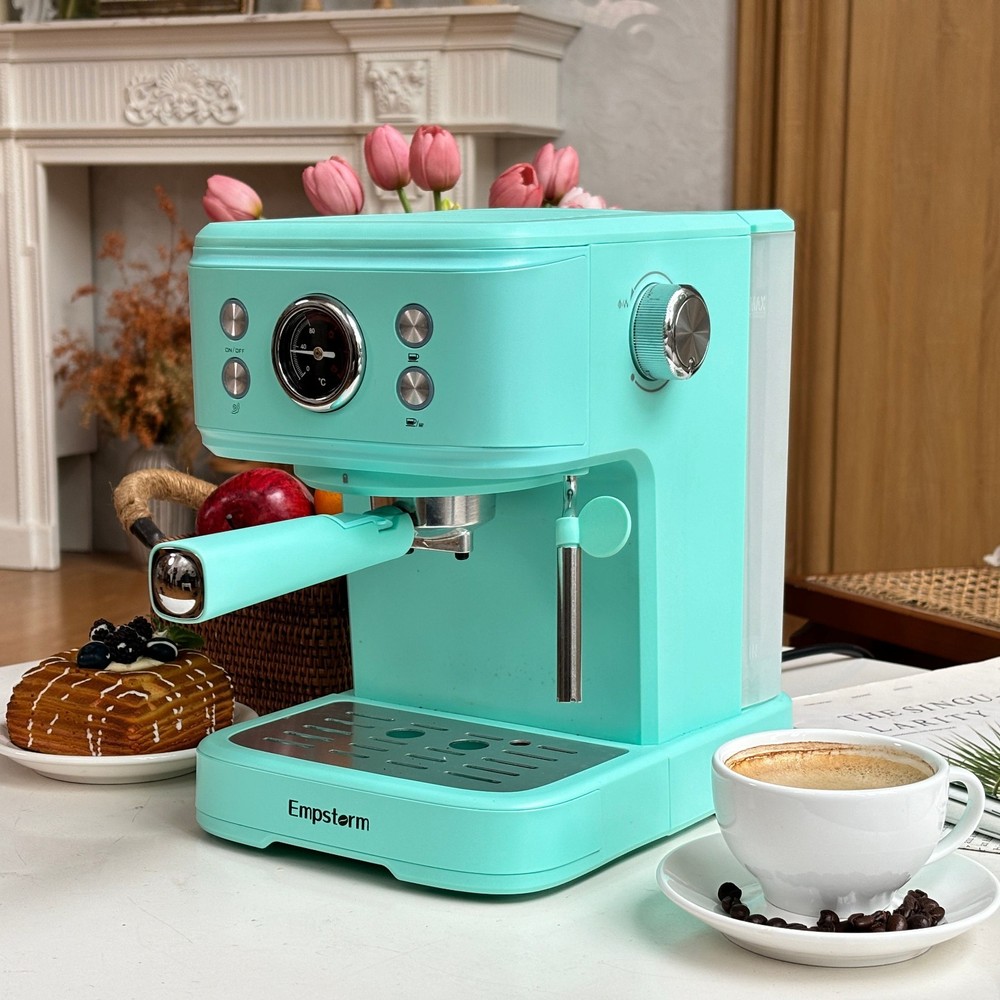 20 Bar Blue Empstorm Espresso Grinding Integrated Semi-automatic Coffee Machine