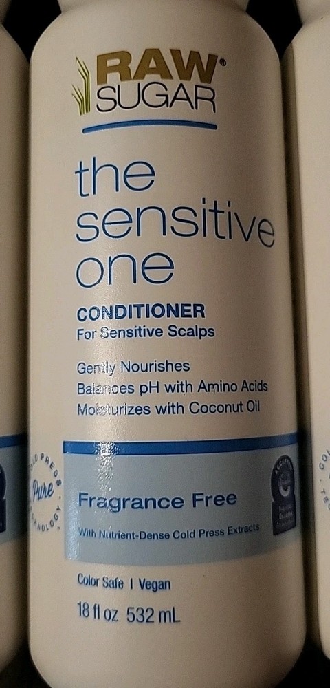 (3) Raw Sugar The Sensitive One Conditioner 18oz