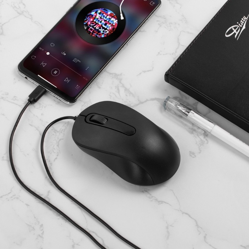 Ergonomic Type C Gaming Mouse USB C Mice 3 Buttons, for Windows Compatibility