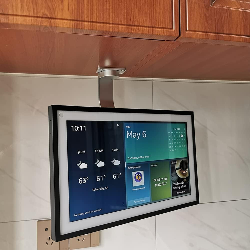 Under-Cabinet Mount for Echo Show 15 - Adjustable Viewing & Rotation