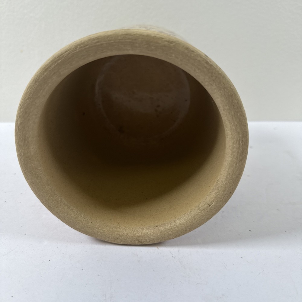 Brown SpongeWare Pottery Jar