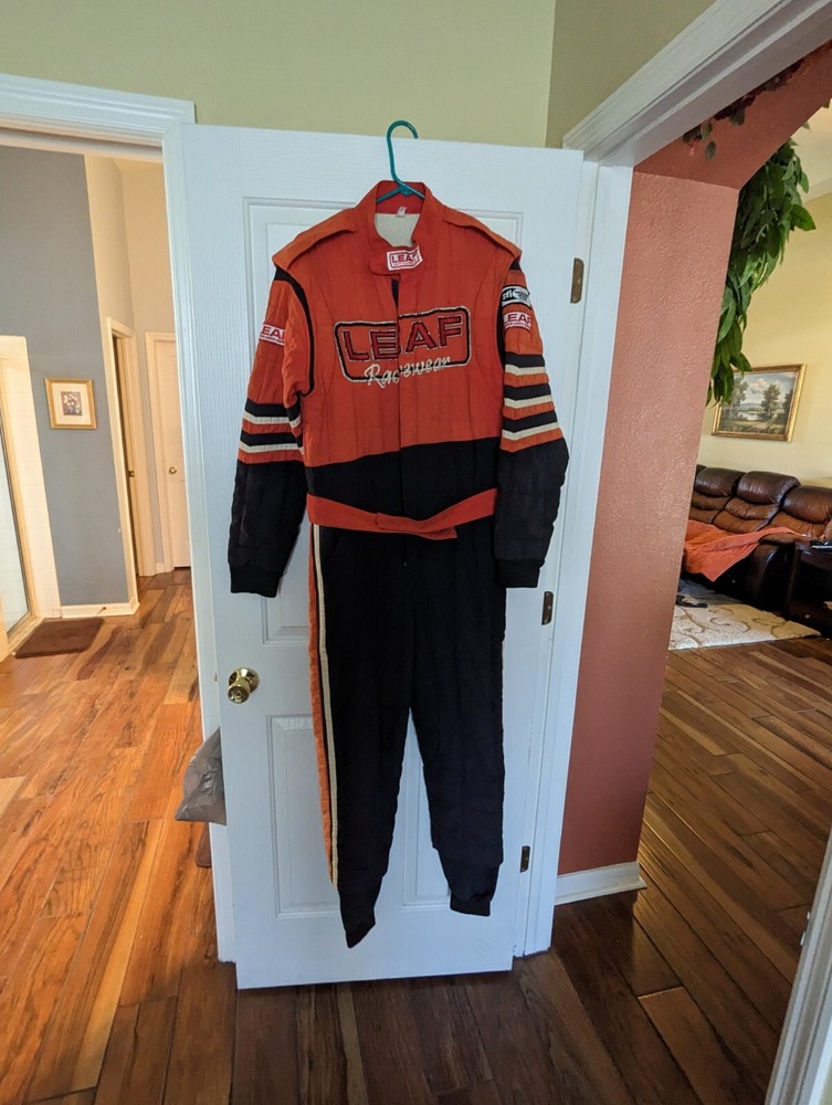 Vintage LEAF RACINGWEAR Safety Fire Suit Medium M