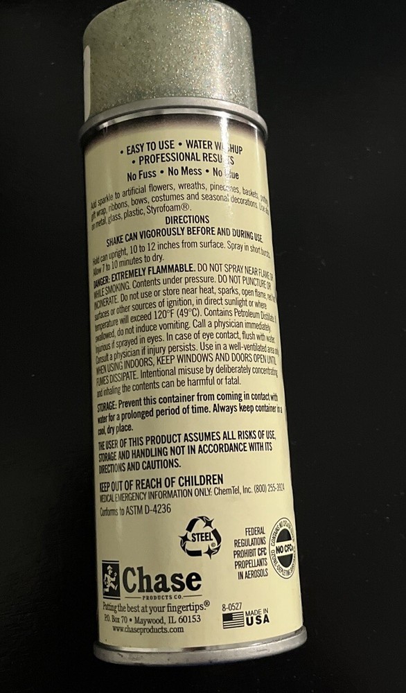 Decorating Magic Spray Glitter Bonus size 6oz Multicolor