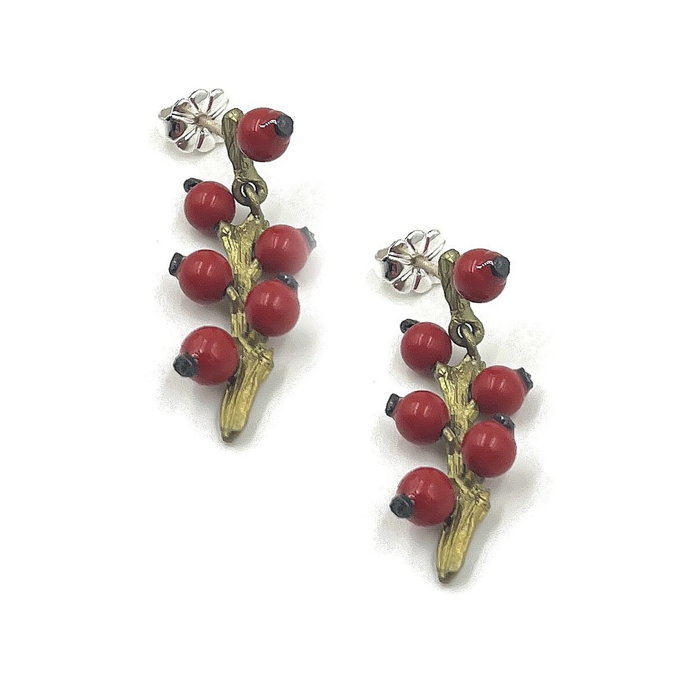 MICHAEL MICHAUD WINTERBERRY POST EARRINGS 3770