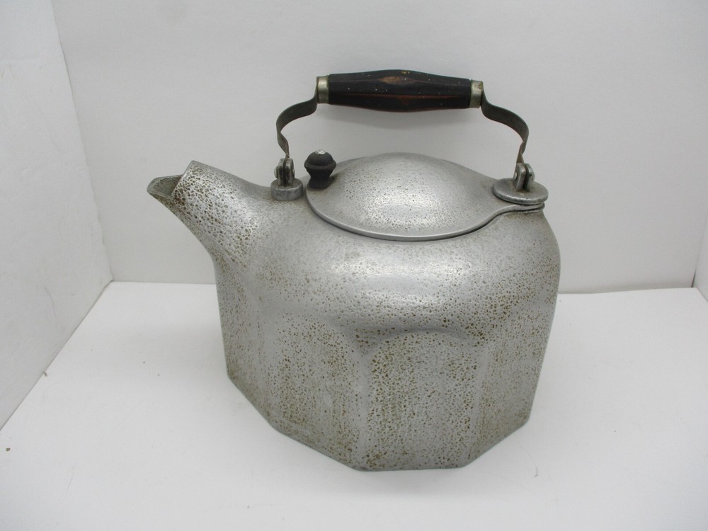 Large Vintage Aluminum Teapot .. Griswold?