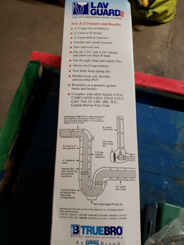 Truebro Lav Guard2 103 E-Z Fast Fit Undersink Piping Covers
