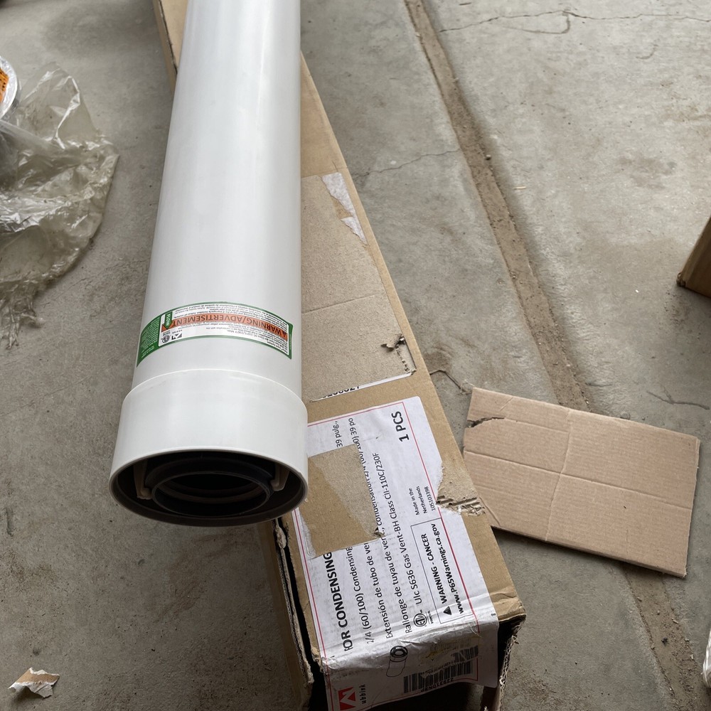 229320PP Rinnai Condensing 39" Vent Pipe Extension 2/4 "