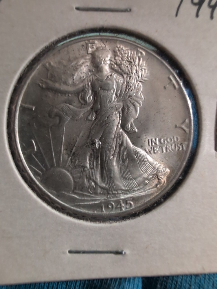 1945 Walking Liberty Half Dollar BU Brilliant Uncirculated
