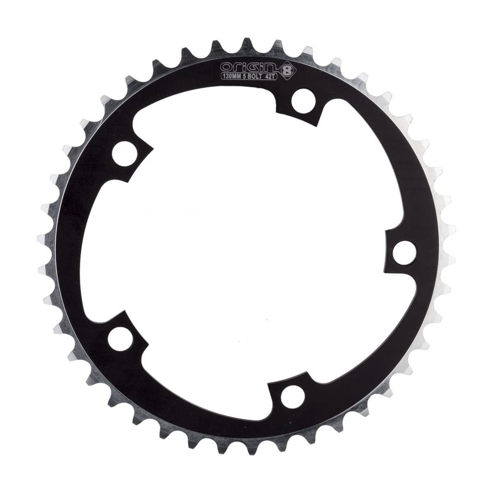 Origin8 Alloy Non-Ramped Chainrings, Black