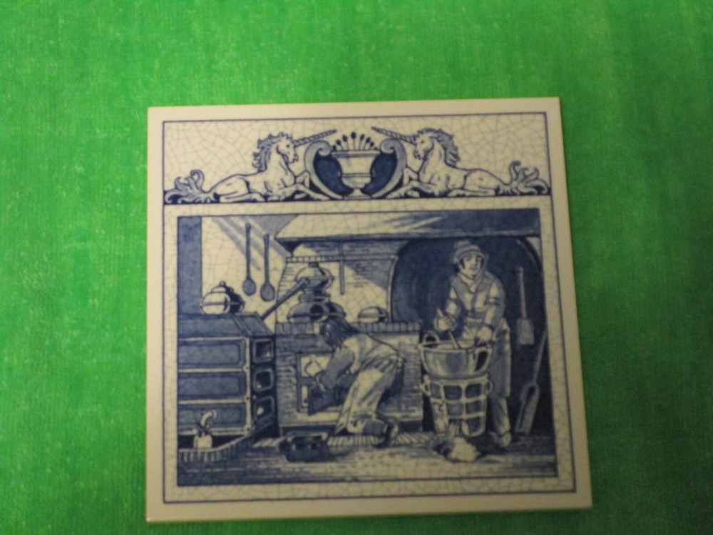 Delft Holland Tile Handmade, The Pharmacist's Laboratory