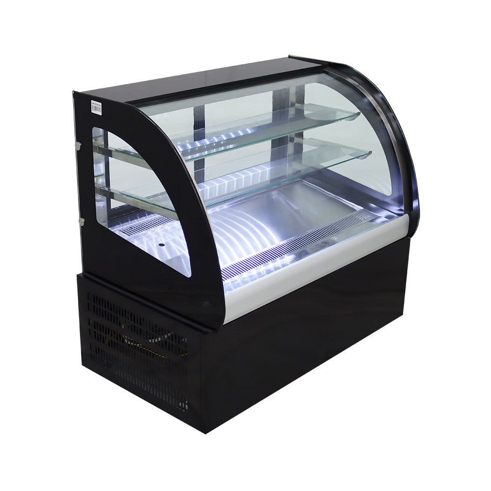 220V Desktop Refrigerated Cake Display Cabinet Cake Cooling Showcase LED Light