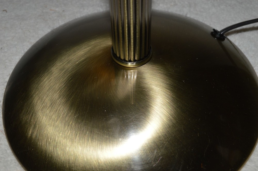 GOOSENECK RUFFLED SHADE DESK TABLE LAMP