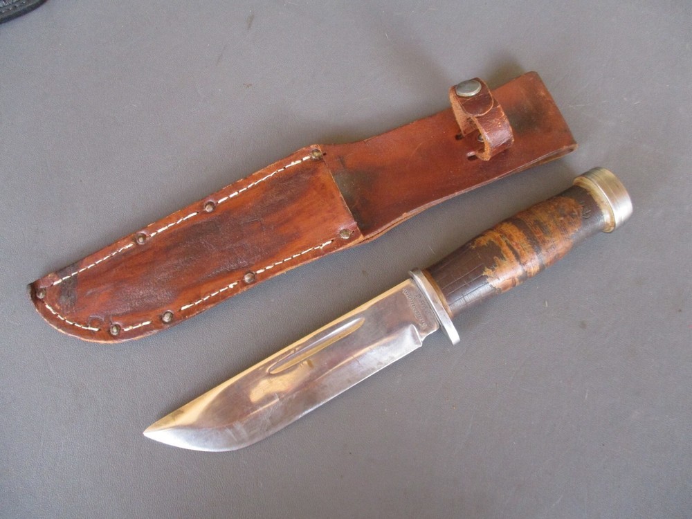 Original CATTARAUGUS 225Q Fighting Knife with Sheath