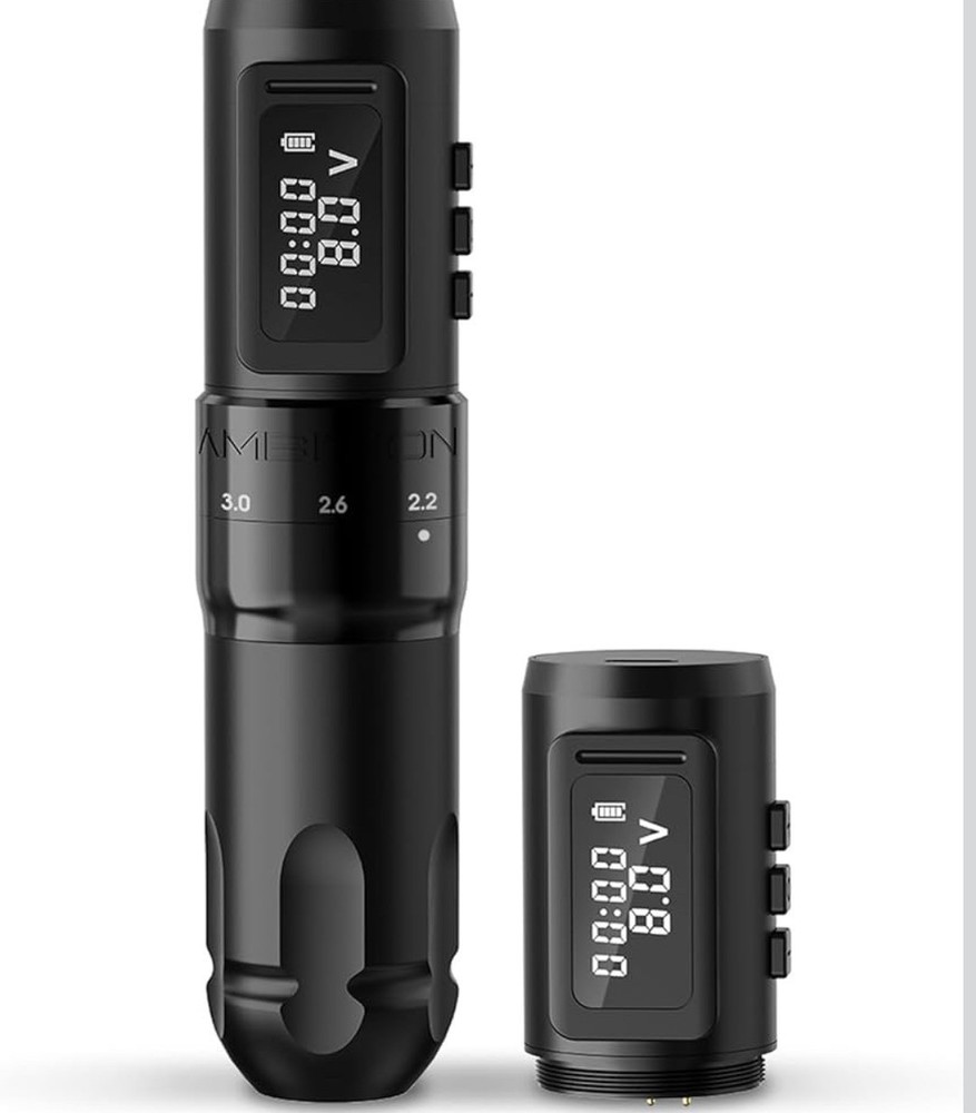 Ambition Mars-U Wireless Tattoo Machine Kit with Adjustable Stroke