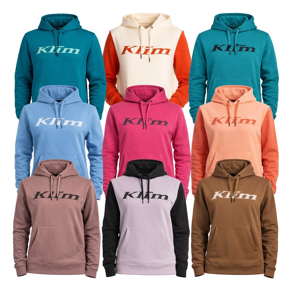 Klim Women's Pullover Hoodie Cotton/Poly Screen-Print Kangaroo Sweatshirt