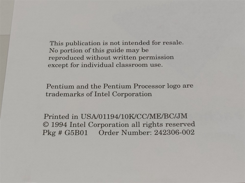 ⭐️⭐️⭐️⭐️⭐️ Vintage Intel 1994 Teacher's Guide - The Journey Inside: The Computer