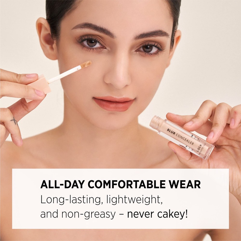 L.O.C.K. BLUR CONCEALER Medium to Full Coverage concealer, Hazelnut