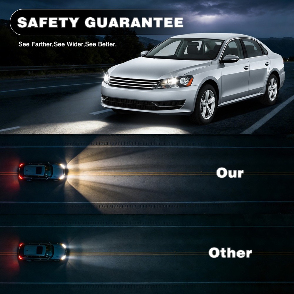 Pair For 2013-2016 GMC Acadia Halogen Headlight w/ LED DRL Projector Left+Right