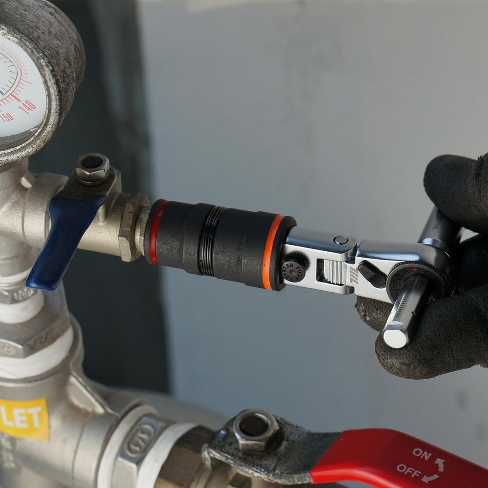 Mini 1/4" Ratchet Wrench with Socket Extension for EDC