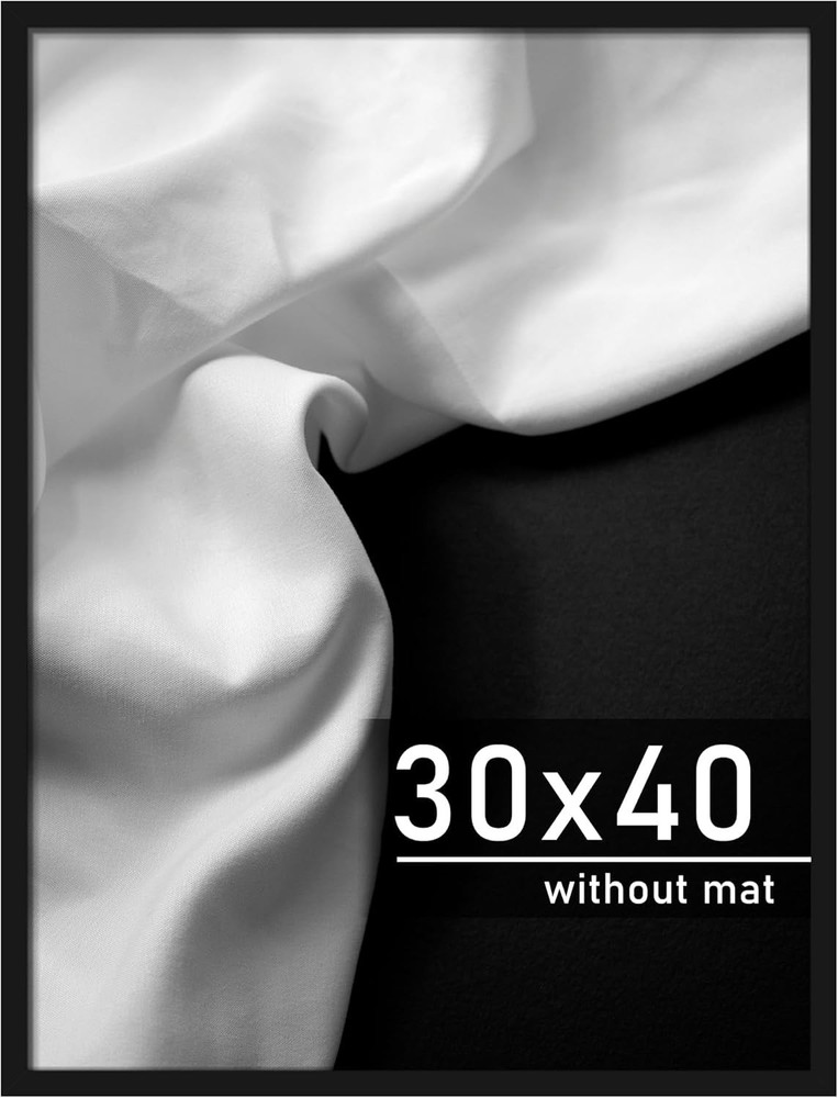 Modern Engineered Wood Picture Frame Shatterproof Wall Mounting Photo Display