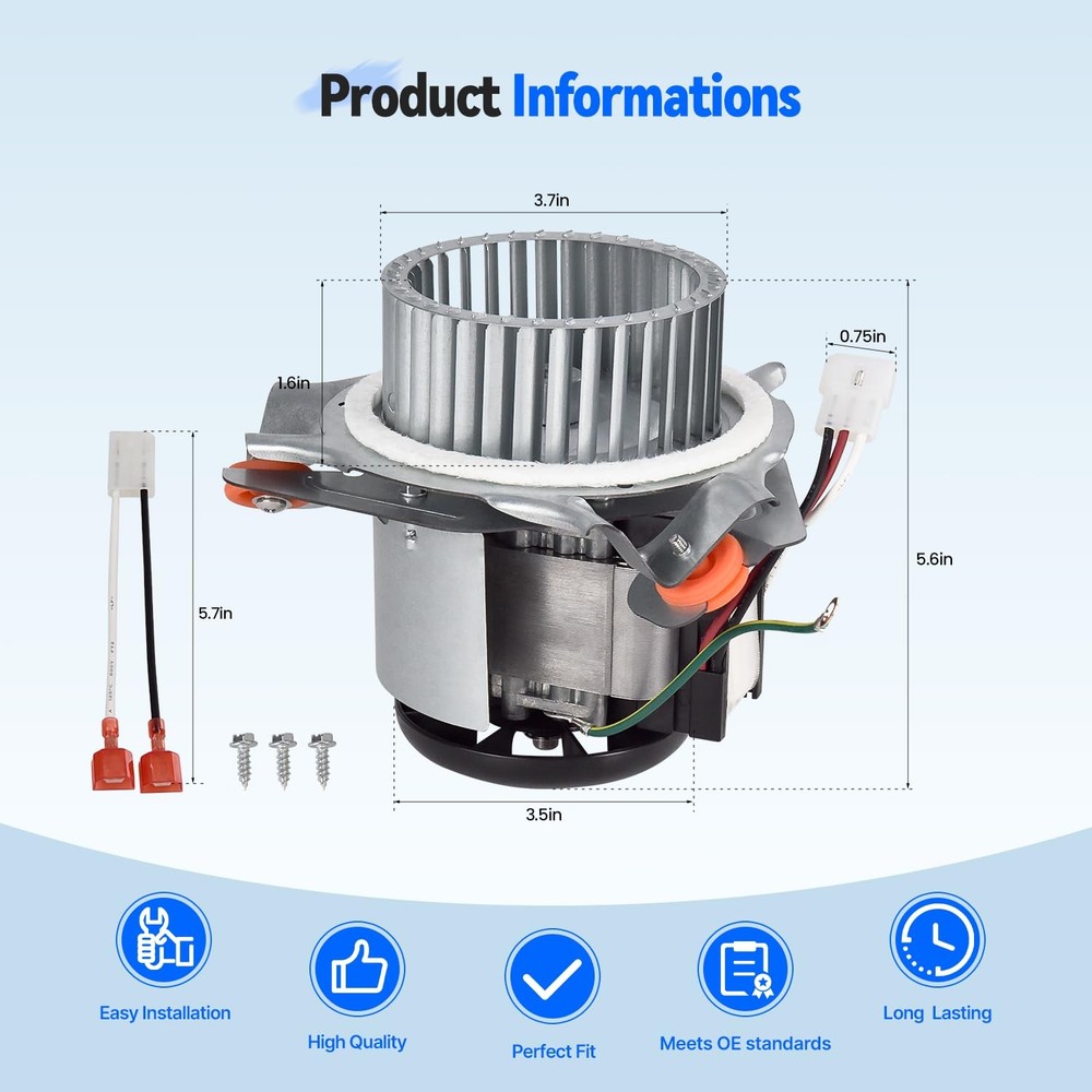 Draft Inducer Motor Assembly HC21ZE127A Compatible with Jakel Carrier Bryant