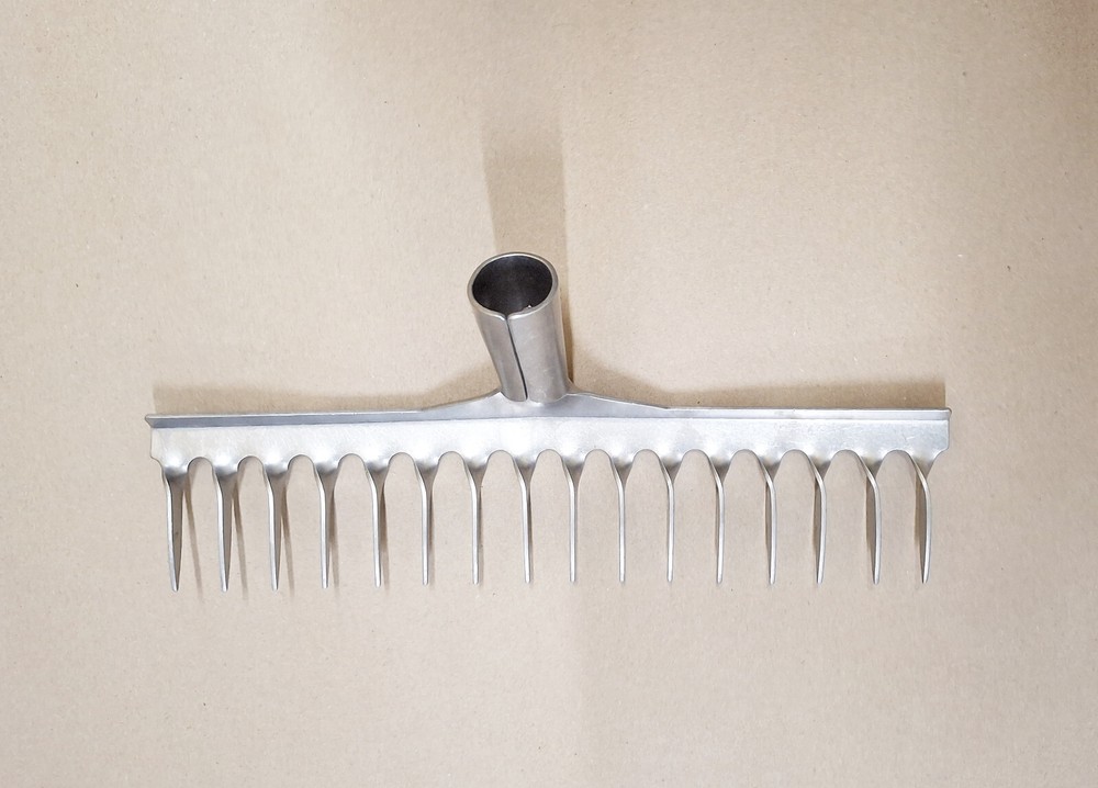 100% Titanium Wide Rake 12" in Lifetime Lasting Lightweight Durable