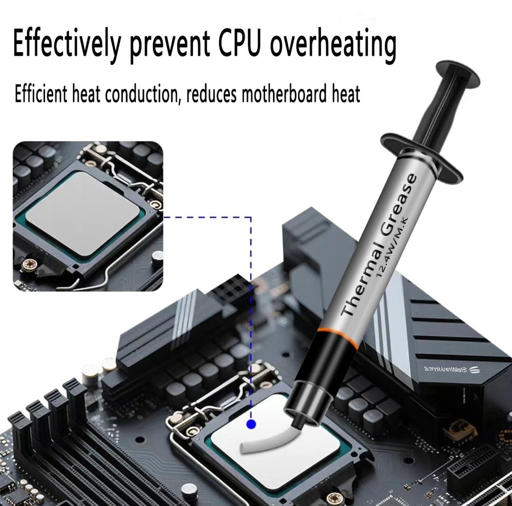 D12 Silver Series Thermal Paste High Performance CPU GPU Coolers 4g Pack