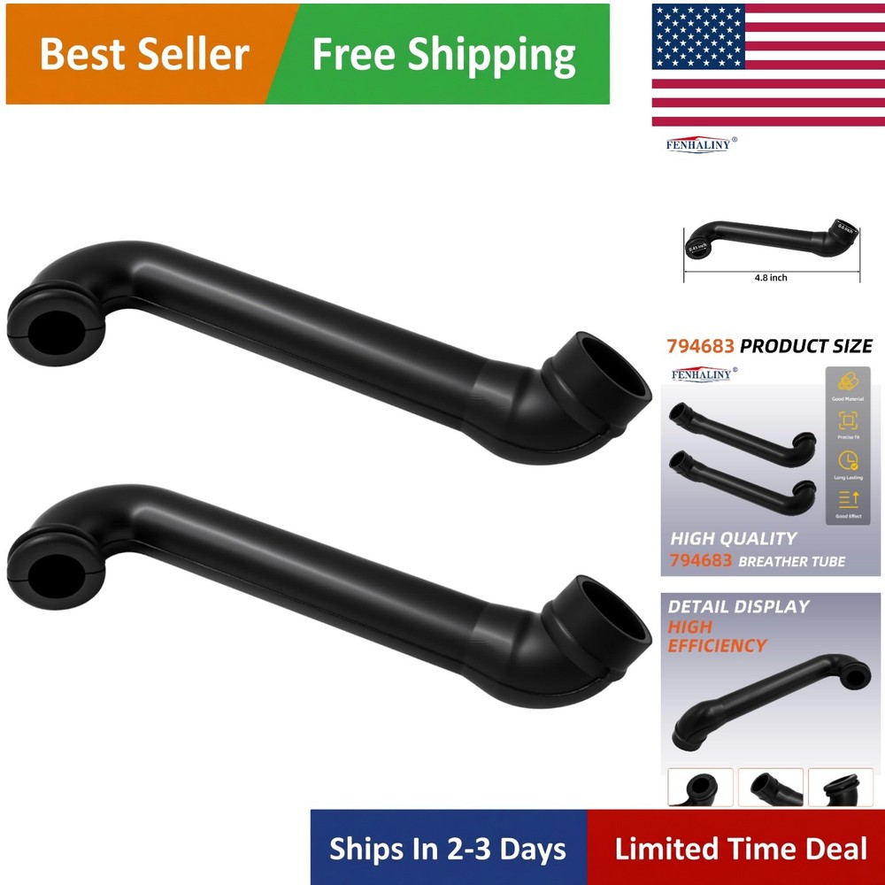 2 PCS Breather Tube Replacement for Briggs & Stratton Engines - Durable Plastic