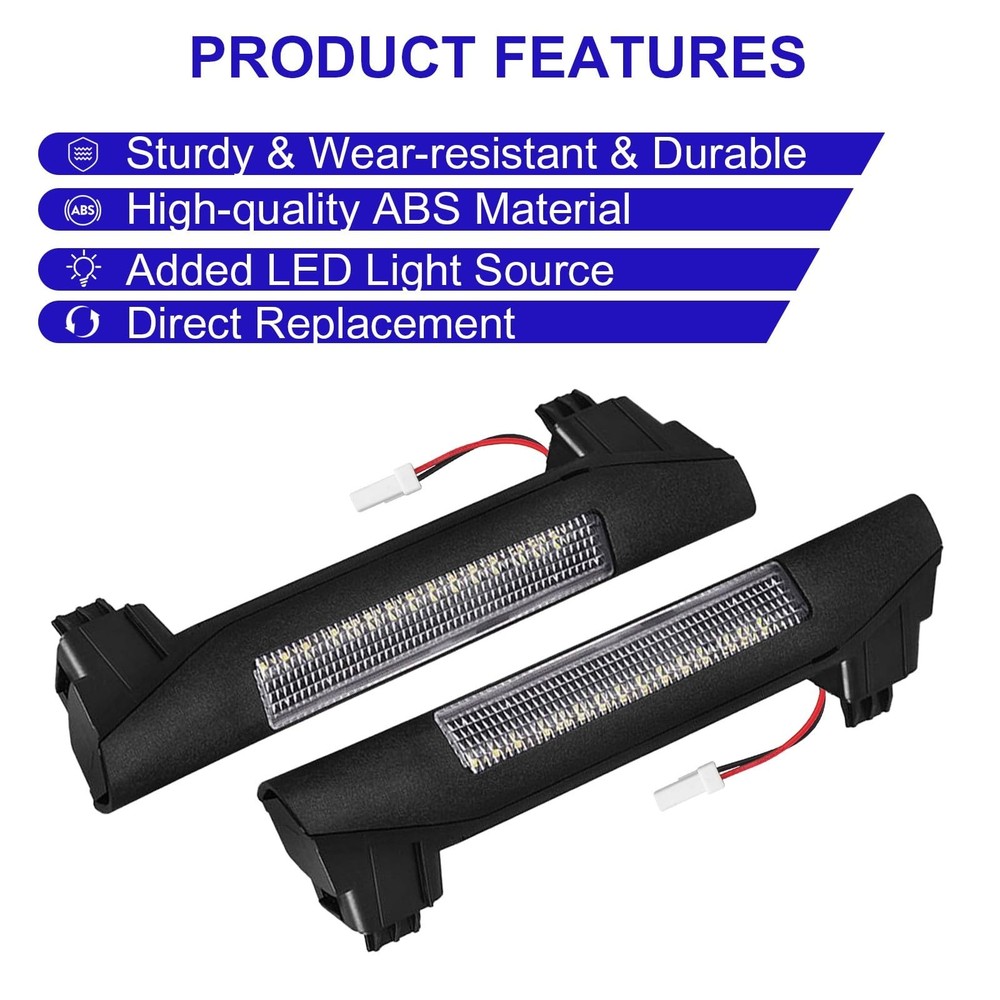 Trunk Tailgate Handle Light Upgraded Tail Door Handle LED Lights Fit for Merc...