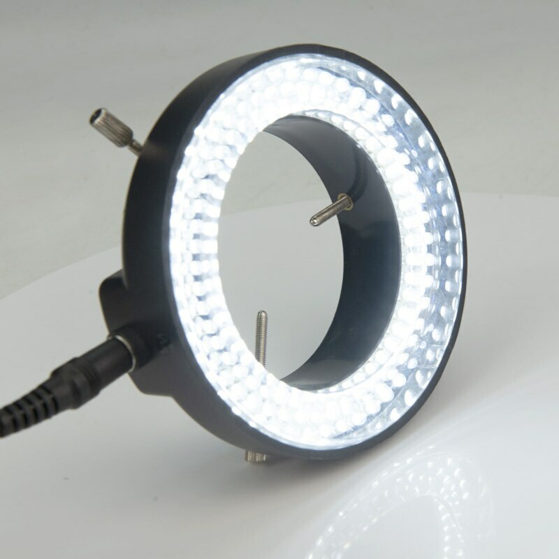 Adjustable 144 LED Ring Lamp Microscope Light Source Dia.60mm Inner AC90V-240V