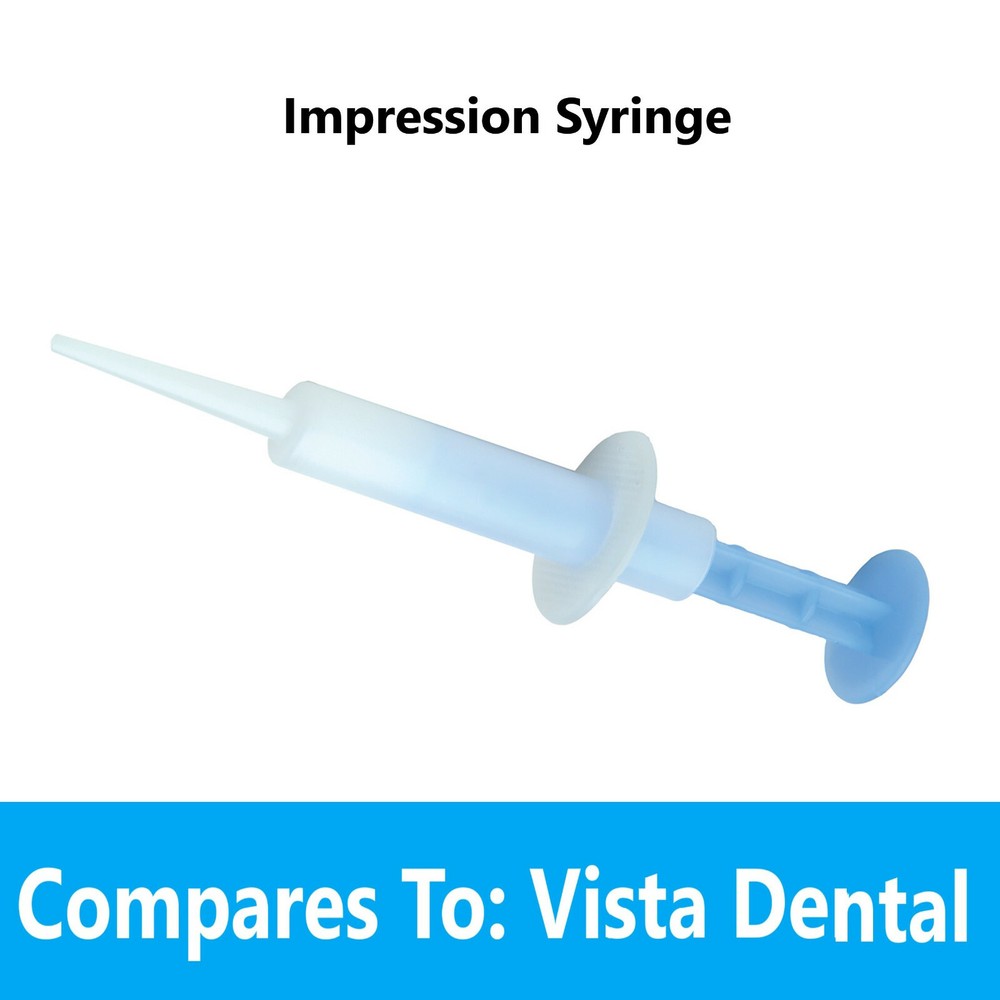Dental Impression Material Impression Syringe Bendable to 45° Angle, 10/Pkg