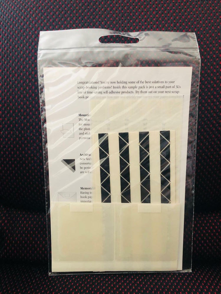 9 Pack! 3L Memorabilia Pockets Keepsake Envelopes Mounting Squares Photo Corner