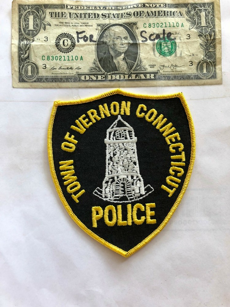 Vernon Connecticut Police Patch Un-sewn great shape
