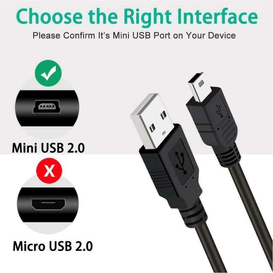4ft Mini USB Data Charger Cable Cord For Creative Zen MP3 Media Player Power PSU