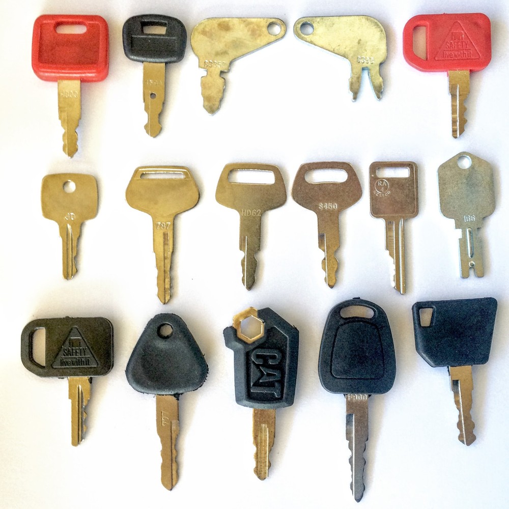 16 Keys Heavy Equipment - Construction Equipment Ignition Key Set