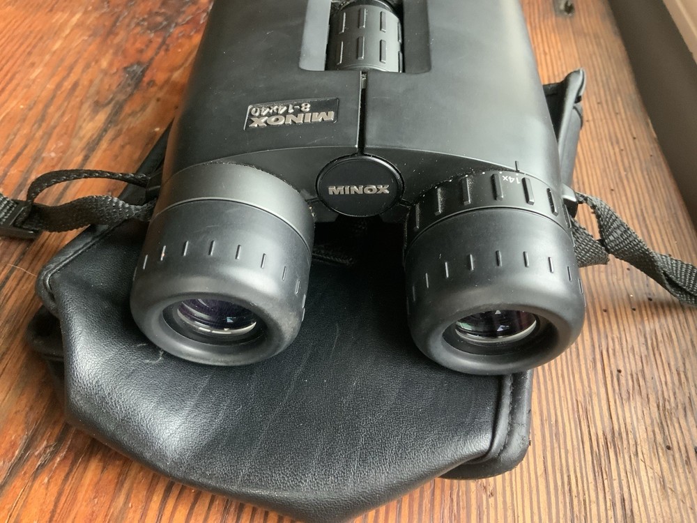 Minox 8-14x40 Adjustable Power Binocular w/Case & Strap, Made In Germany