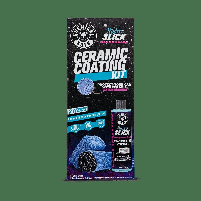 Hydroslick Ceramic Coating Kit Hyper Shine Easy Apply Water Beading Protection