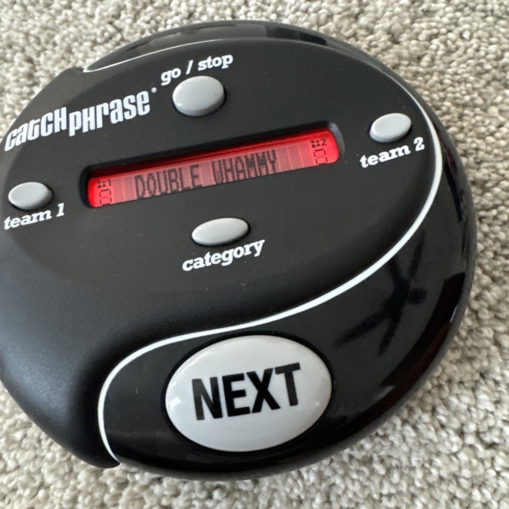 Hasbro Catch Phrase 5000 Words Handheld Electronic Game 2016 Black