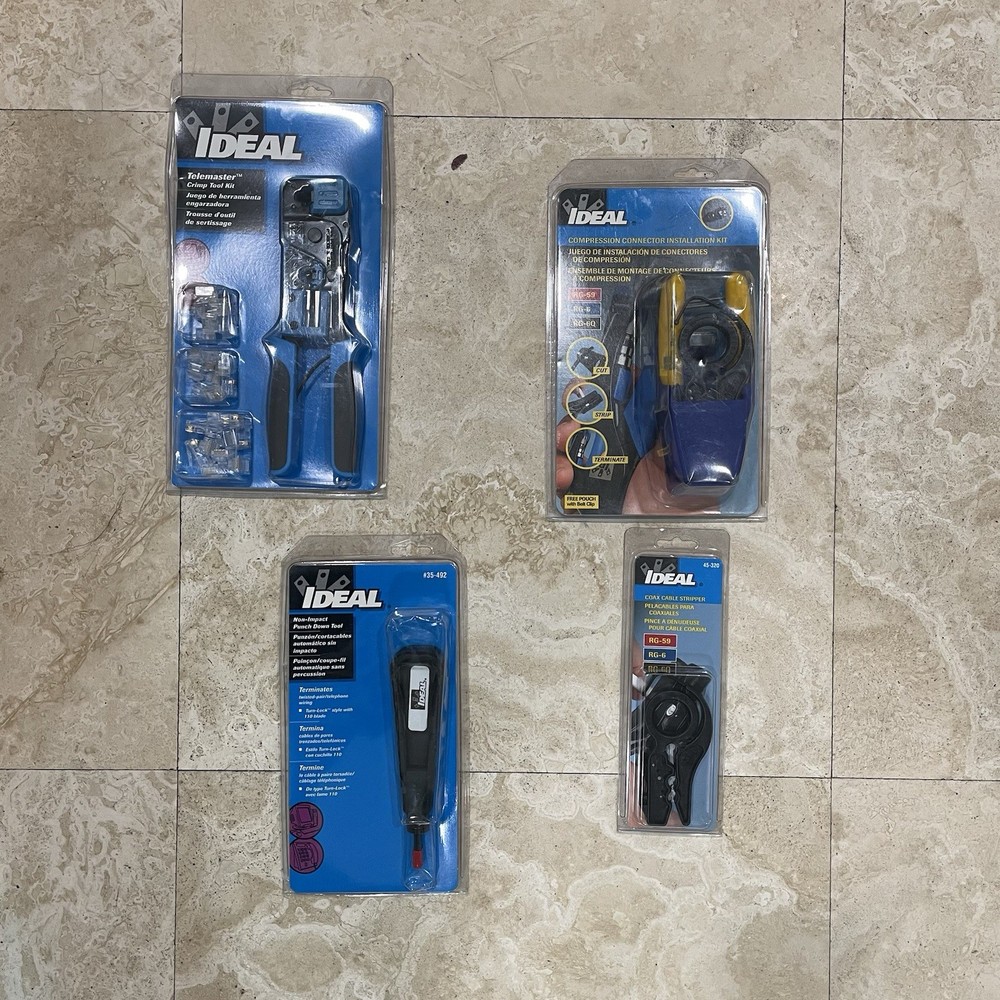 IT Ethernet Network Cabling Tools Kit LOT
