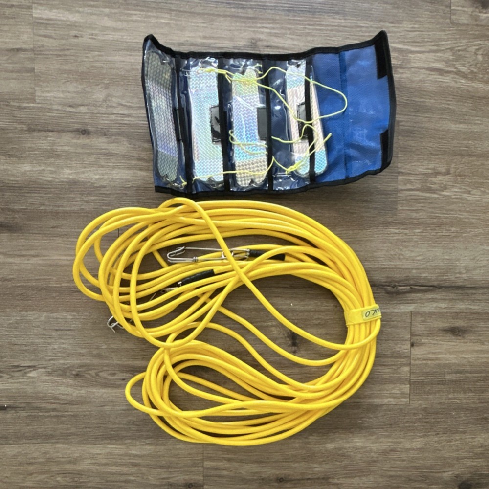 75ft MAKO Spearfishing Float Line And Flashers