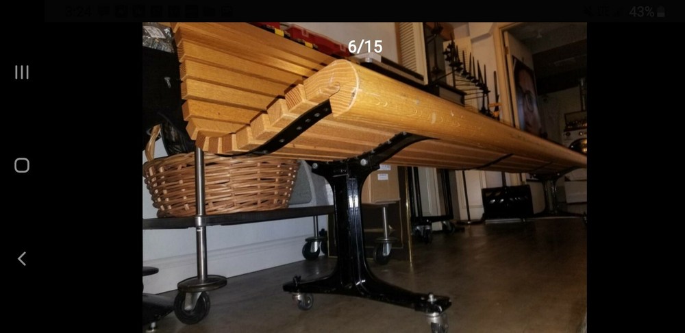Oak Bench (Gretchen) (Industrial)