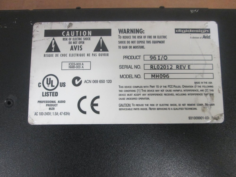 DIGIDESIGN MH096 Audio Interface "Make an Offer"