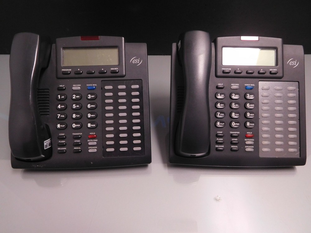 ESI Communications 48-Key HDFP Charcoal 48-Button Display Phone