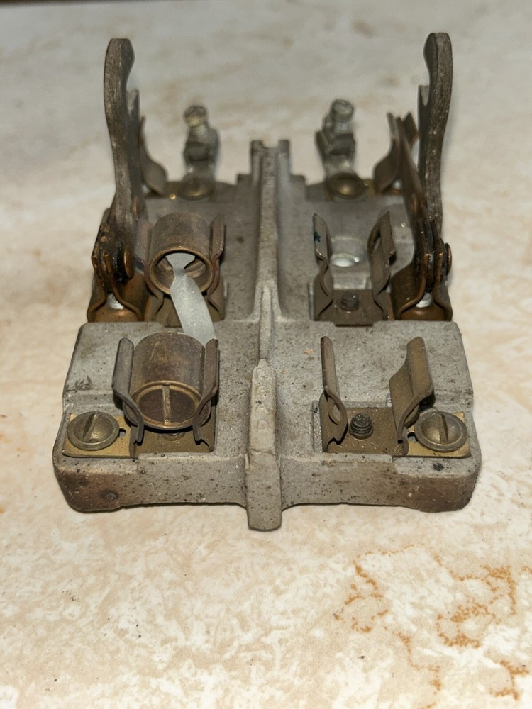 Antique Double Porcelain Line Knife Switch